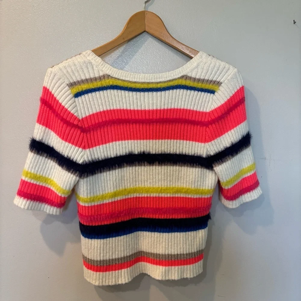 Maeve Anthropologie Scoop Neck Eyelash Stretch Sweater Top Women’s Large